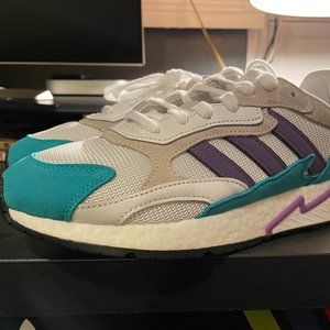 Adidas Tresc Run Men's Snakers Size 9 Purple Aqua. Box not included.